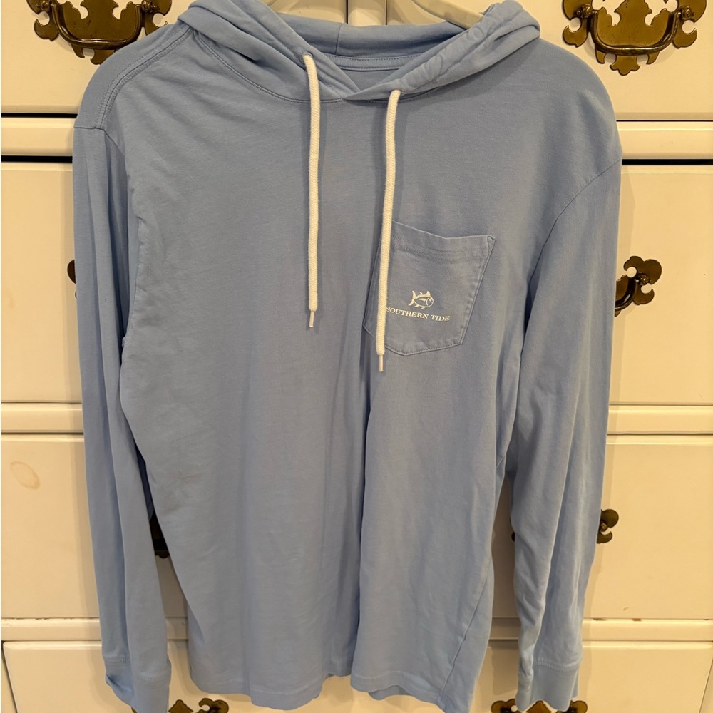 Southern Tide Light Blue Hoodie Shirt